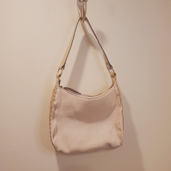 ISAAC MIZRAHI Beige canvas  shoulder  bag - Picture 11 of 12